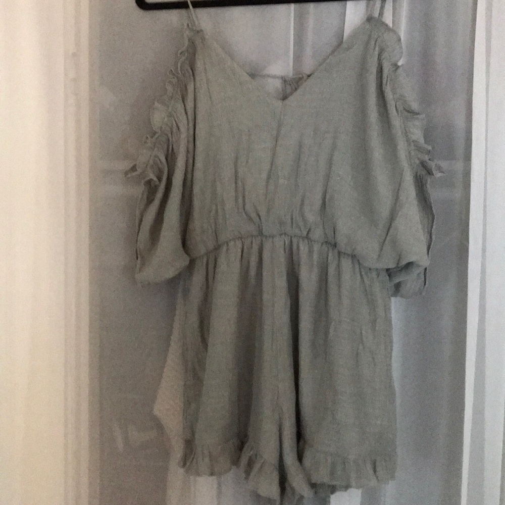 Cold shoulder romper